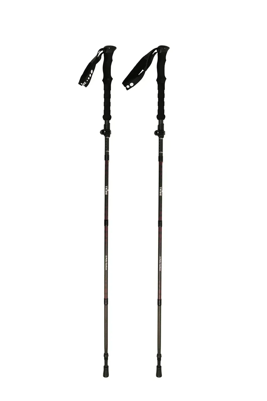 Трекінгові палиці Tribe Z-Pole Carbon складані/карбонові 37–135 см 2 шт. (T-ME-0025-plum)