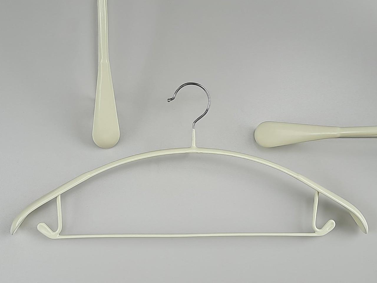 Плечики металлические Hanger WHO45 45 см в силиконовом покрытии Молочный (7914088)