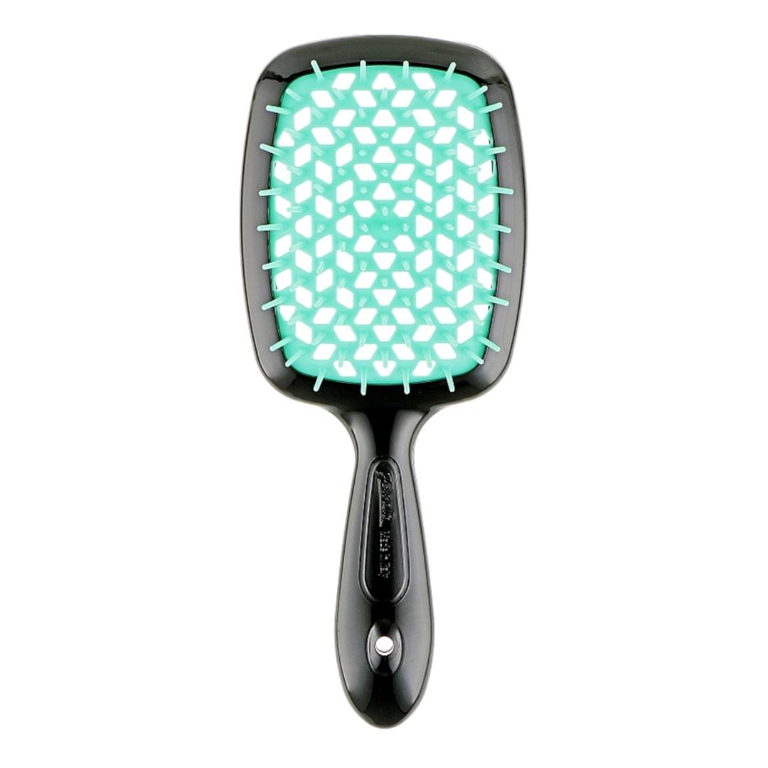 Гребінець Janeke Super Brush Чорний/Бірюзовий (8006060654773)