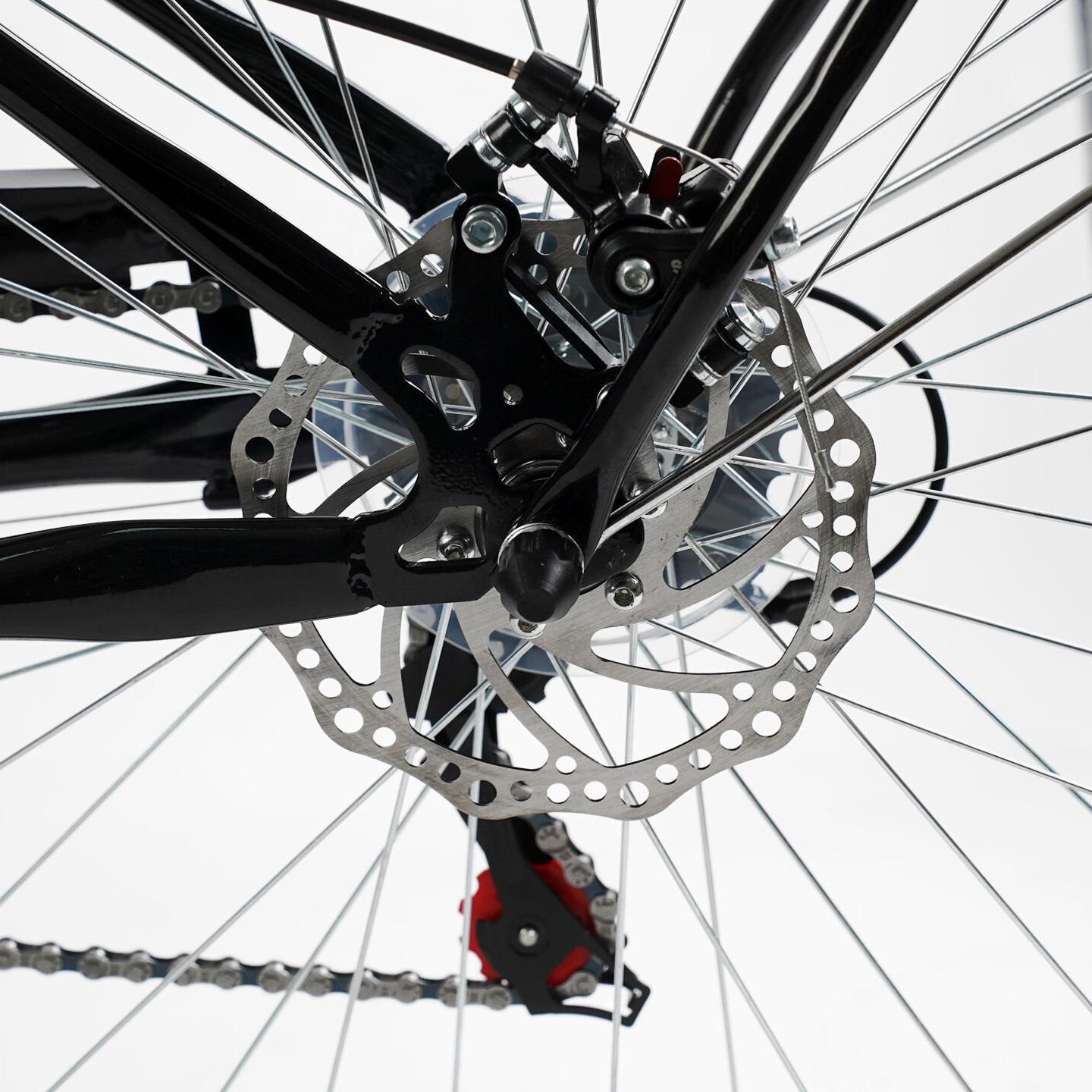 Велосипед міський Corso Polaris з кошиком та багажником рама 16,5"/26" Чорний - фото 5 Велосипед міський Corso Polaris з кошиком та багажником рама 16,5"/26" Чорний - фото 5