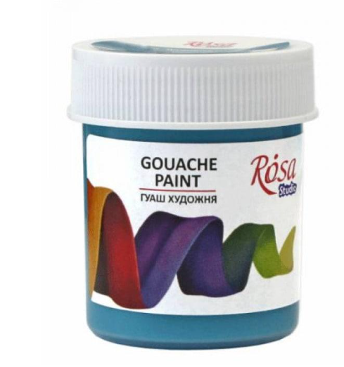 Краска гуашевая ROSA Studio 40 мл Бирюзовый (1100)