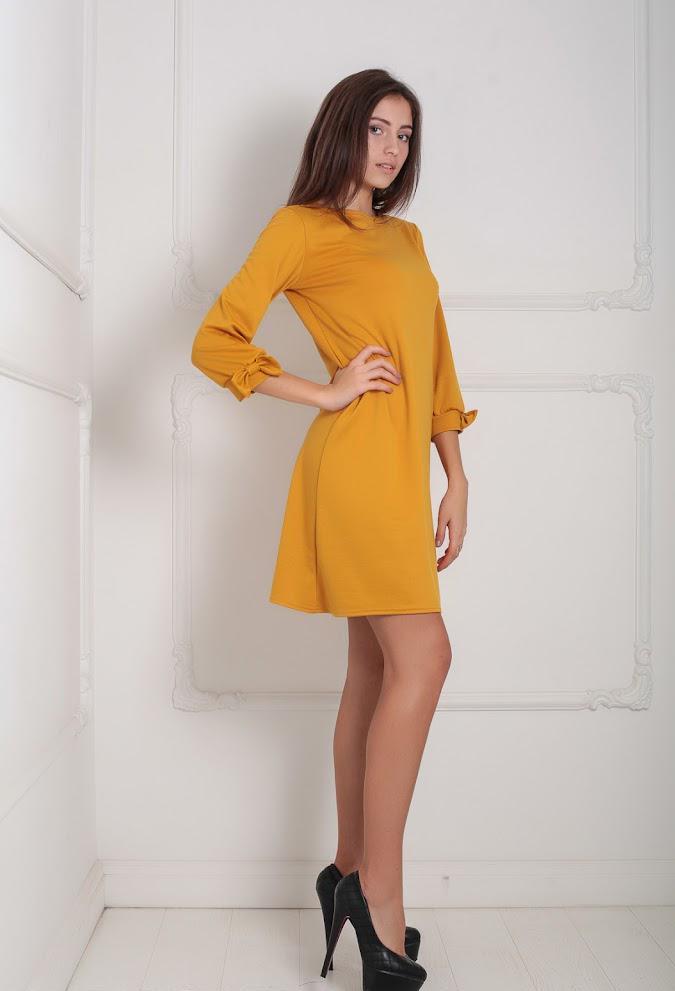 Платье Podium Ramada 20865-MUSTARD XXL Горчичный