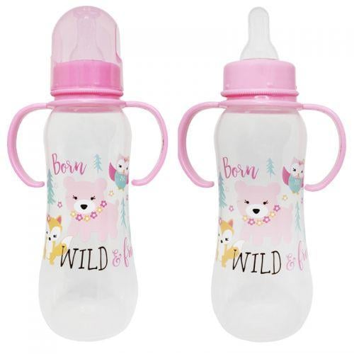 Бутылочка для кормления Lindo 250 мл Розовый (№0207)