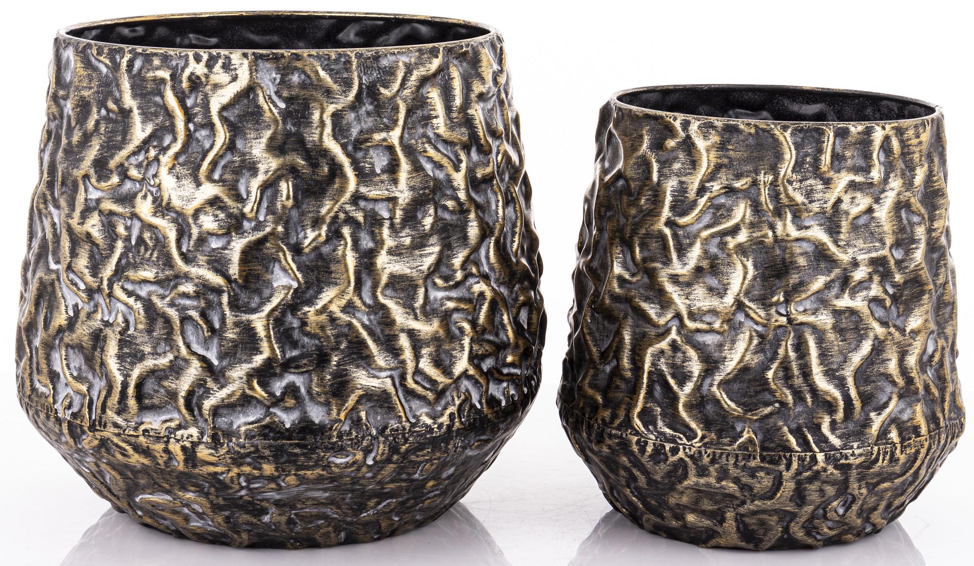 Кашпо металлическое 23x22x22 см (168259) - фото 3