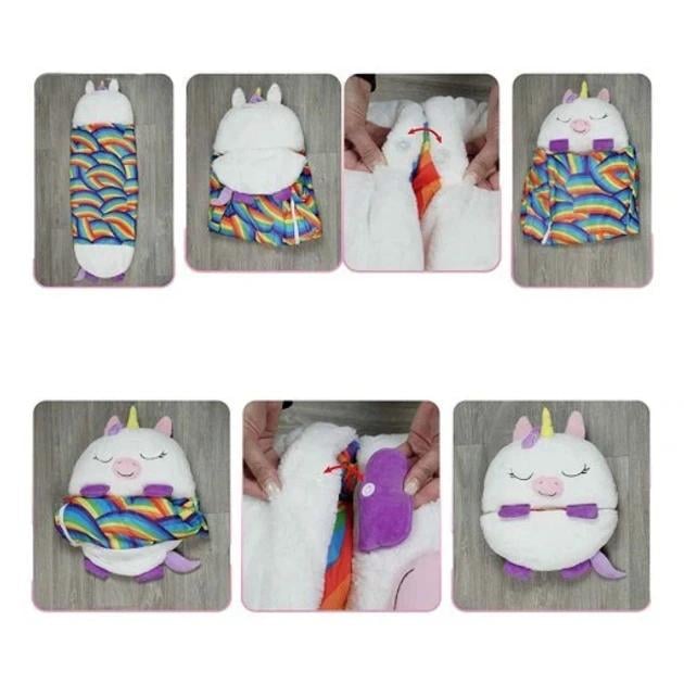 Дитячий спальний мішок-подушка на блискавці Єдиноріг Baby Sleeping Bag 120 см S Білий - фото 5 Дитячий спальний мішок-подушка на блискавці Єдиноріг Baby Sleeping Bag 120 см S Білий - фото 5