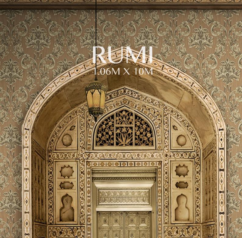 Шпалери вінілові AdaWall Rumi 6802-1 Damask pattern wallpaper на флізеліновій основі 1,06х10 м (13402023) - фото 5