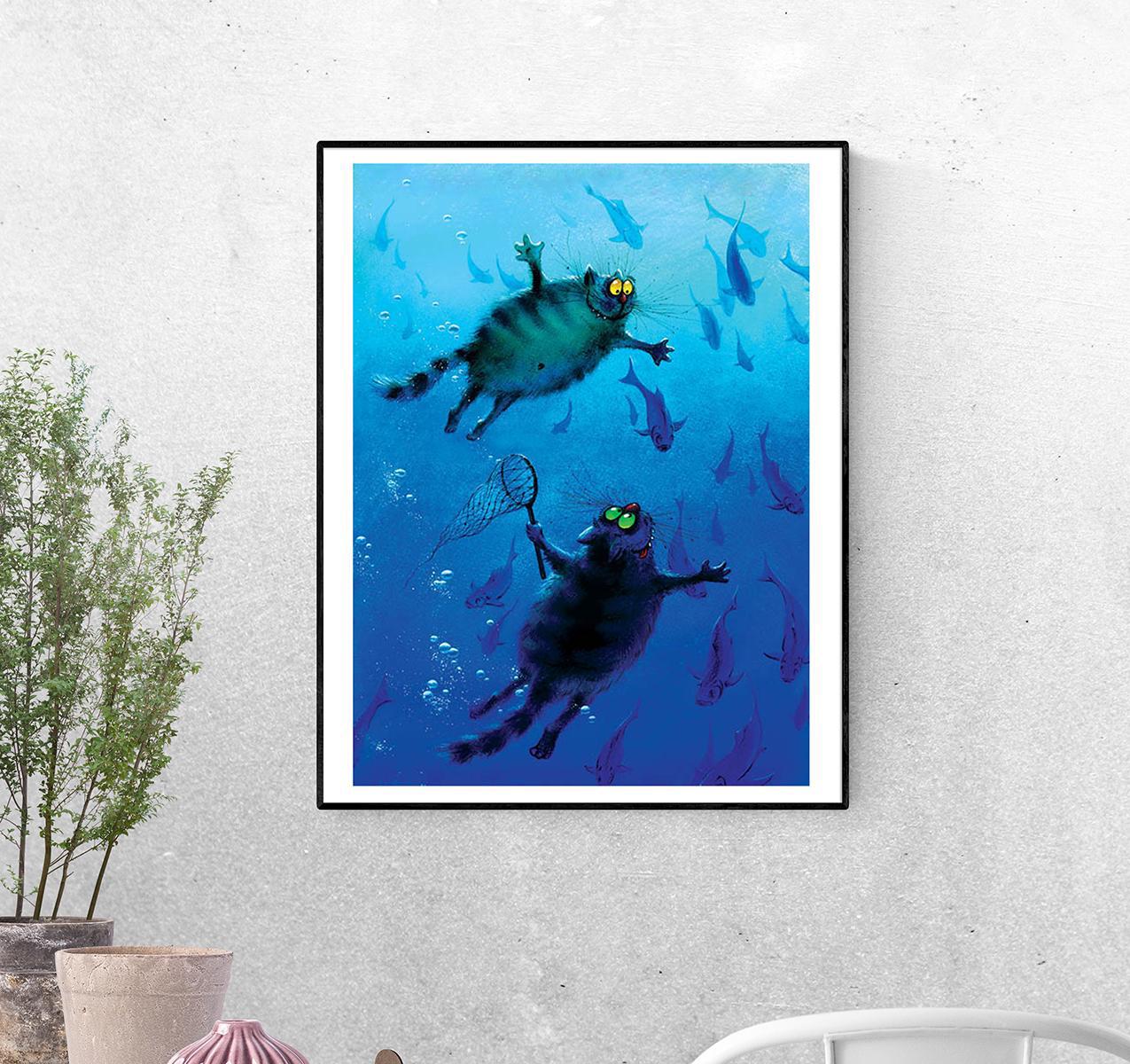 Постер Коты октонавты формат А-3 (rinaz_14_Poster)