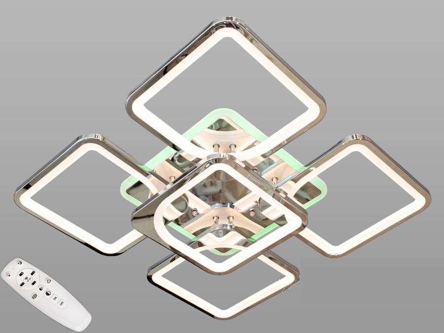 Люстра потолочная Octav с диммером и RGB подсветкой 125 Вт (8060/4+1HR LED) Люстра потолочная Octav с диммером и RGB подсветкой 125 Вт (8060/4+1HR LED)