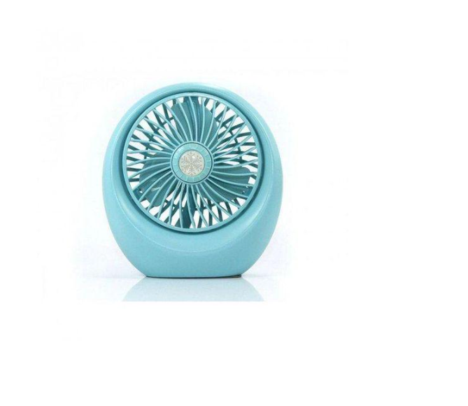 Вентилятор FAN настольный аккумуляторный с USB-зарядкой Голубой (SQ-1978A)
