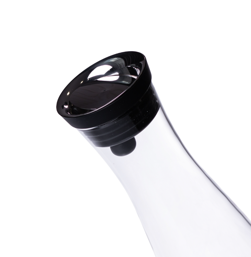 Графін скляний для води з кришкою 1,5 л Прозорий - фото 4 Графін скляний для води з кришкою 1,5 л Прозорий - фото 4