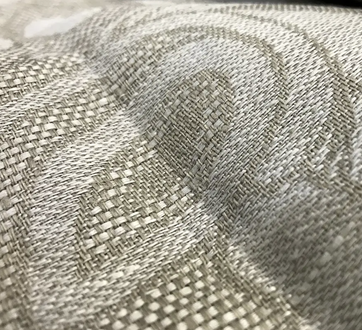 Ткань Linen Plus натуральная жаккардовая льняная с узорами 207 см Серый - фото 4 Ткань Linen Plus натуральная жаккардовая льняная с узорами 207 см Серый - фото 4