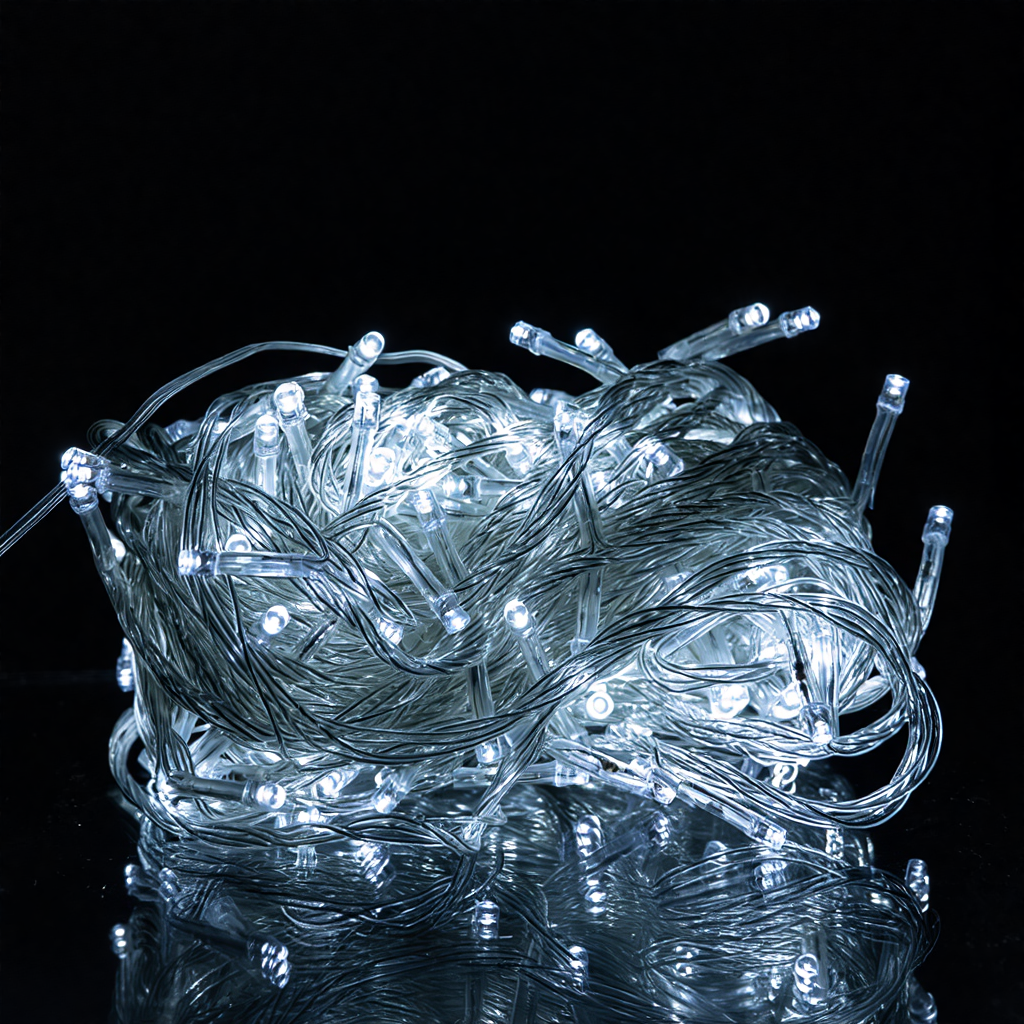 Гірлянда кімнатна Нитка W180LED18MWW 18 м 180 LED Білий/Білий (29912680) - фото 2 Гірлянда кімнатна Нитка W180LED18MWW 18 м 180 LED Білий/Білий (29912680) - фото 2