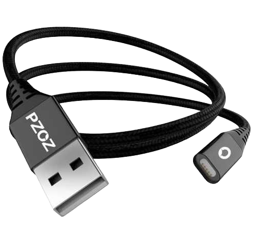 Кабель магнитный PZOZ без наконечника 2 м Черный