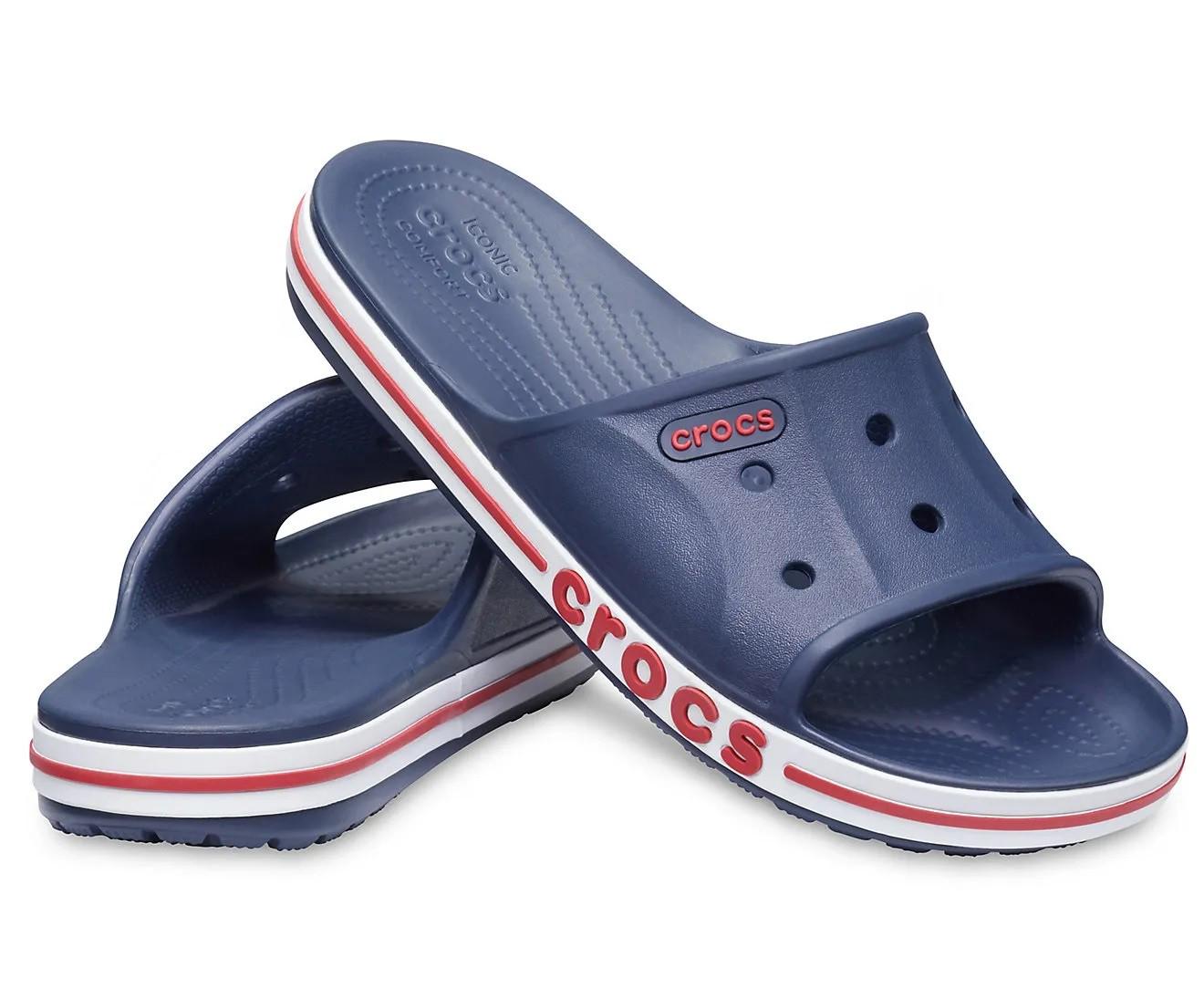 Шлепанцы Crocs Bayaband Slide M8W10 р. 41 26,5 см Navy/Pepper (2053924)