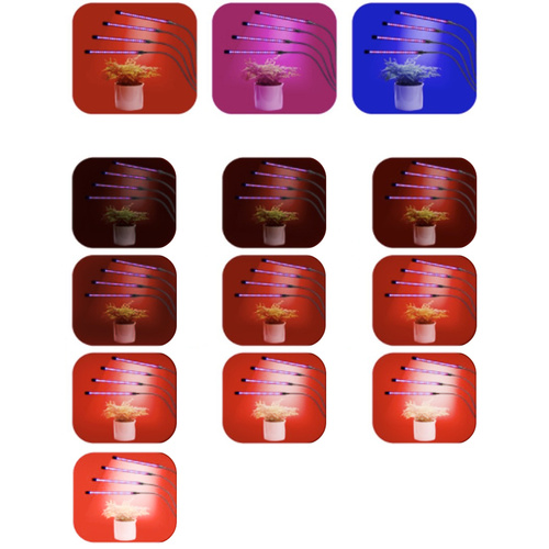 Фитолампа для роста растений и рассады Gardlov светодиодная 4 головы (19388) - фото 10