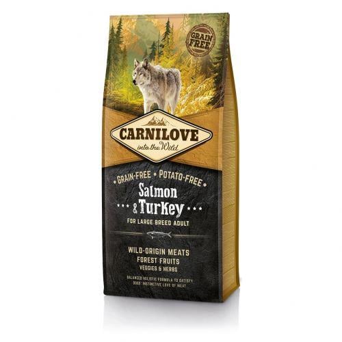 Корм сухой Carnilove Salmon&Turkey для взрослых собак больших пород лосось и индейка 12 кг