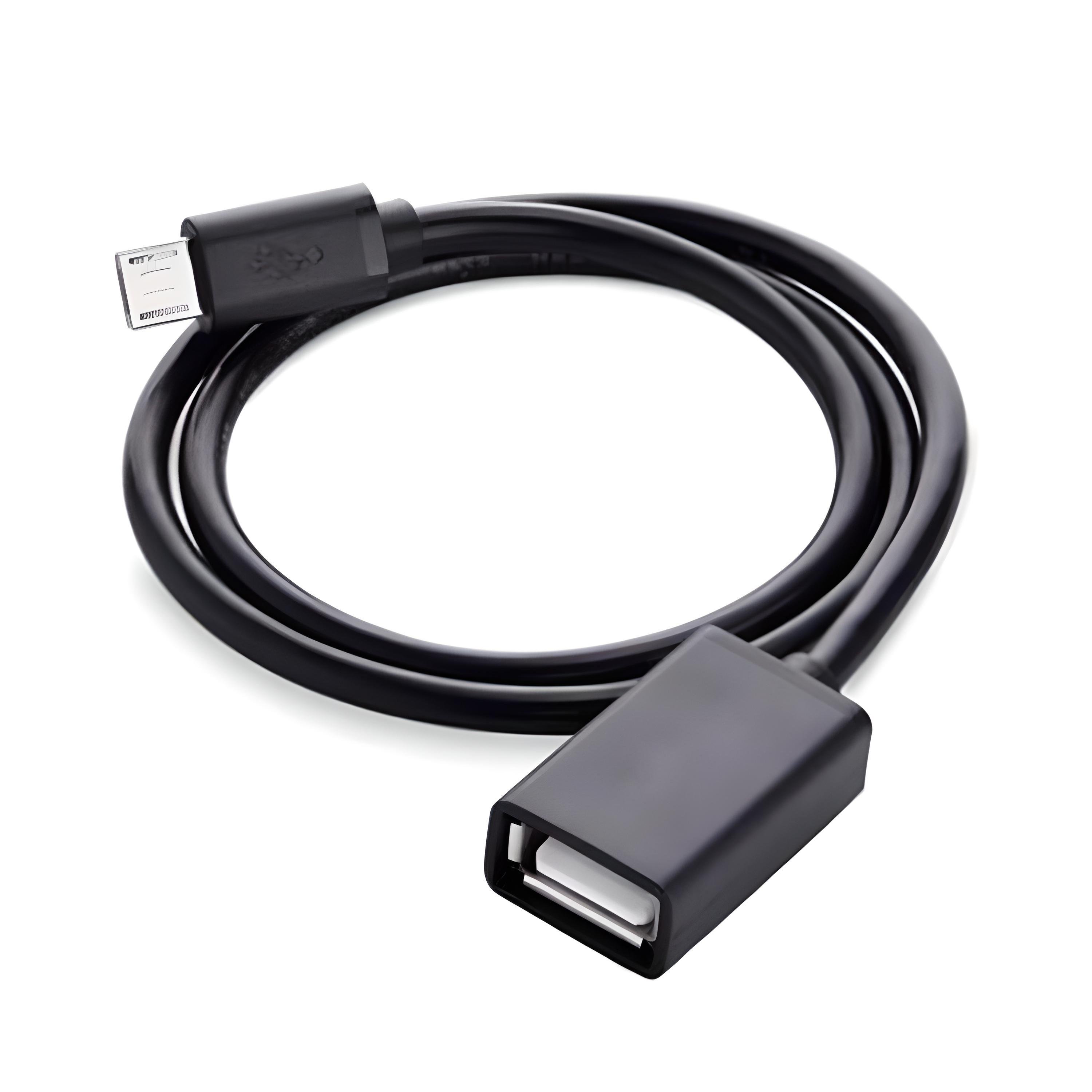 Кабель-адаптер Ugreen US133 Micro USB OTG 0,5 м Черный