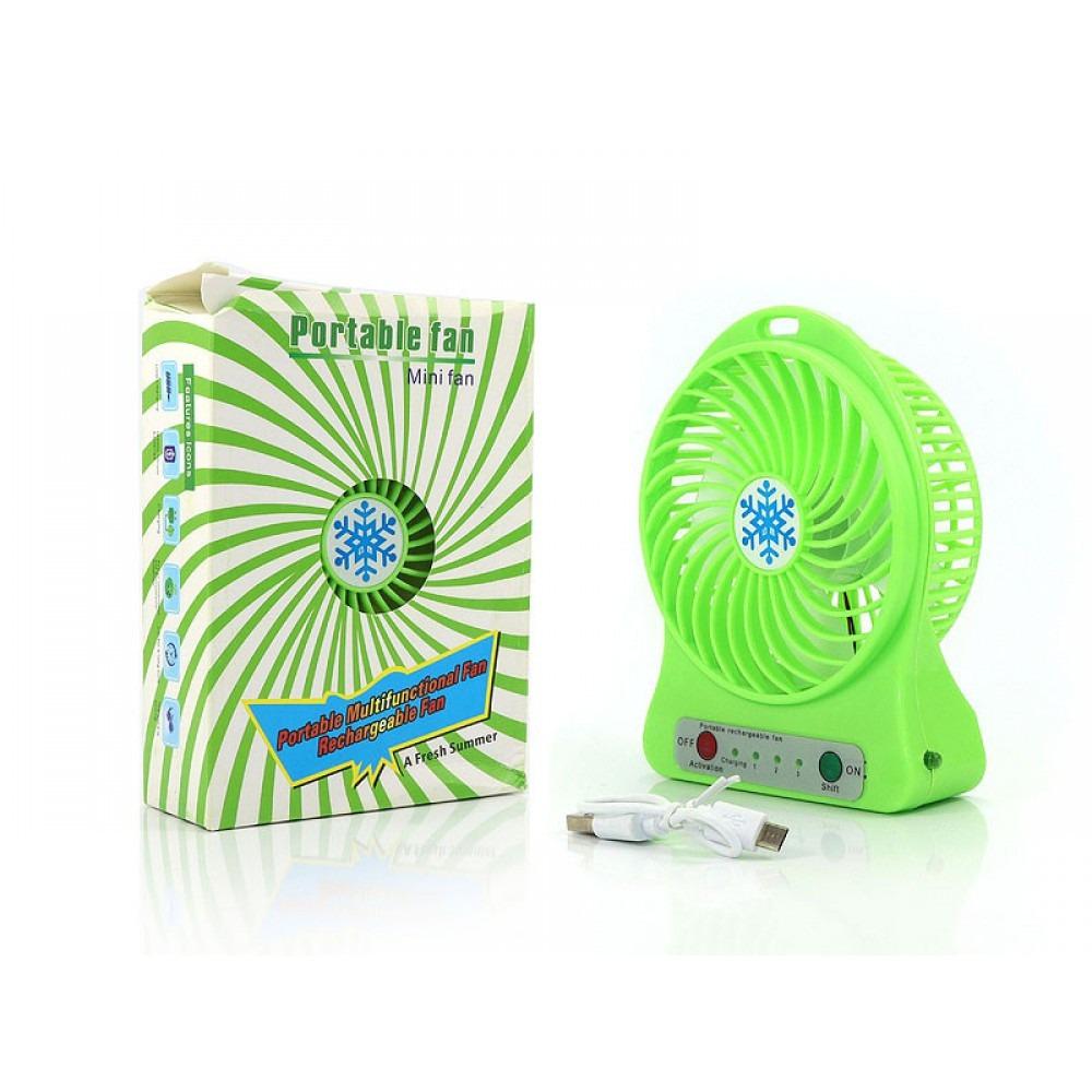 Вентилятор настольный Home Fest Portable Mini Fan XSFS-01 USB портативный Зеленый - фото 3