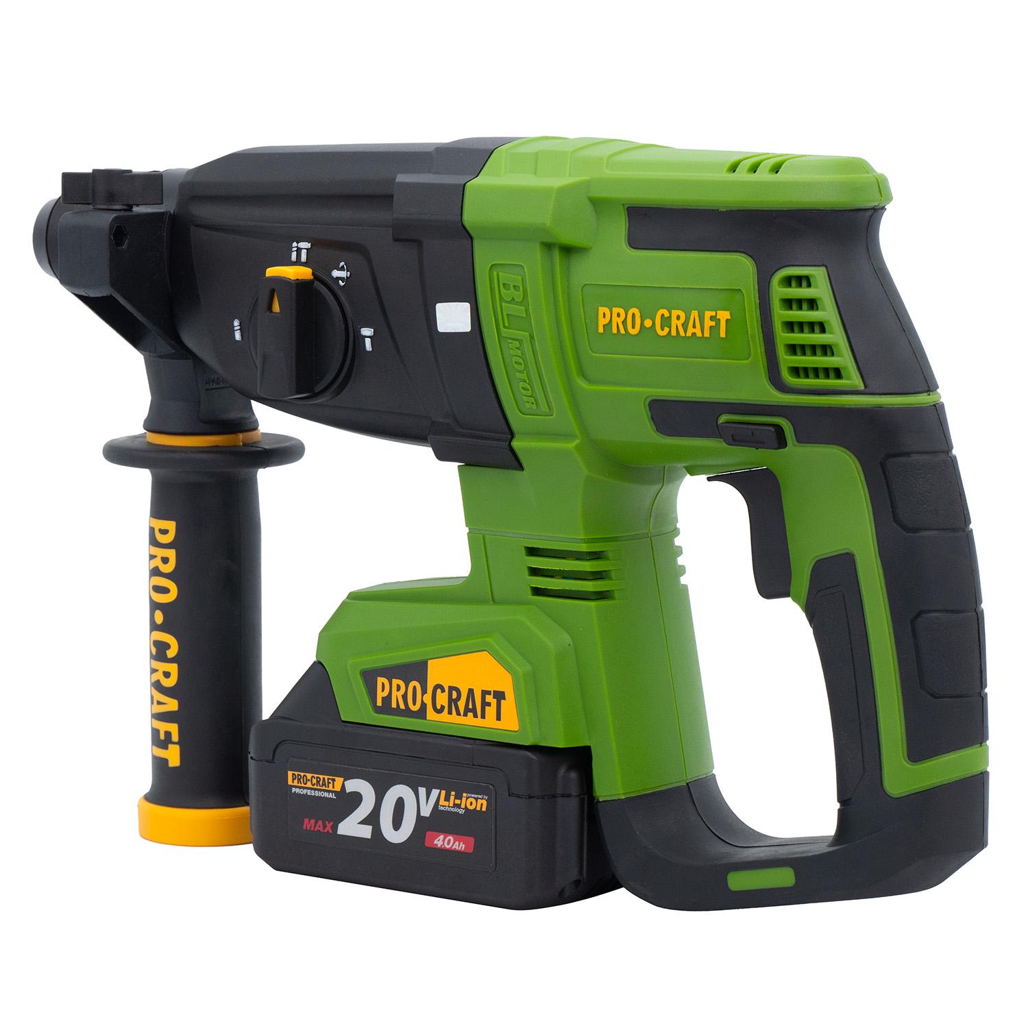 Перфоратор акумуляторний Procraft PHA40 кейс без АКБ та ЗП (030041) - фото 6 Перфоратор акумуляторний Procraft PHA40 кейс без АКБ та ЗП (030041) - фото 6