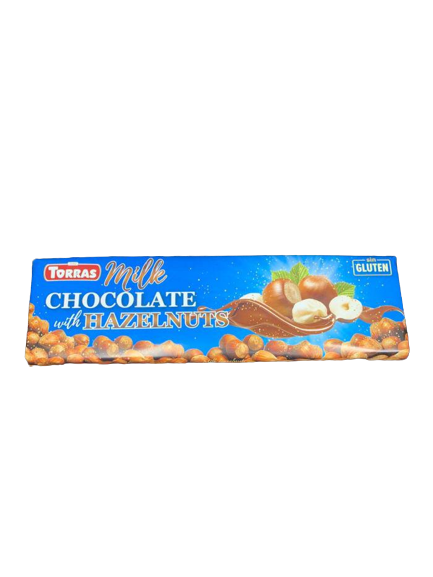 Шоколад молочный Torras Milk Hazelnuts с целым фундуком 300 г