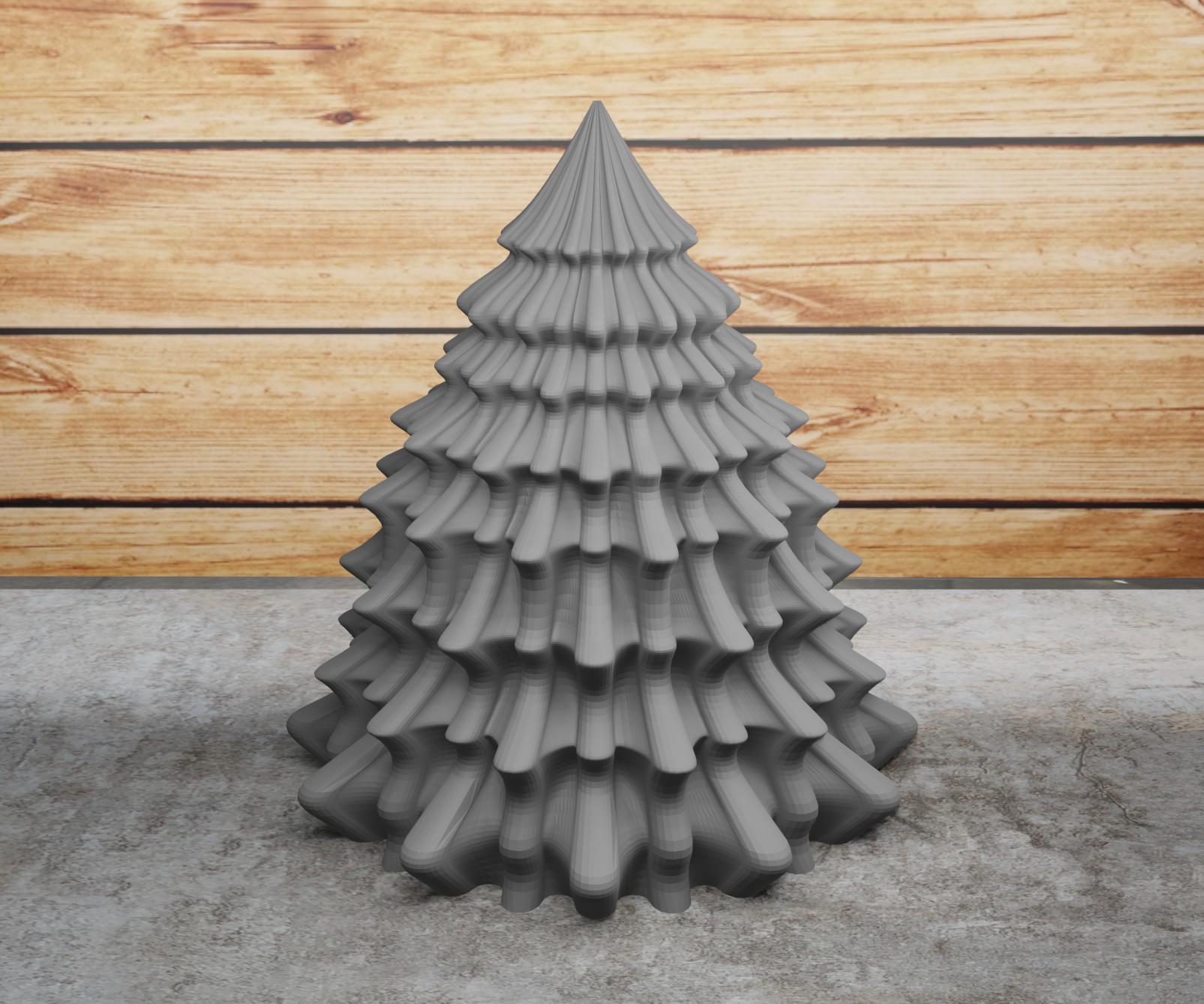 Фигурка елка Пушистая 10х9,5 см Серый (12010190103)