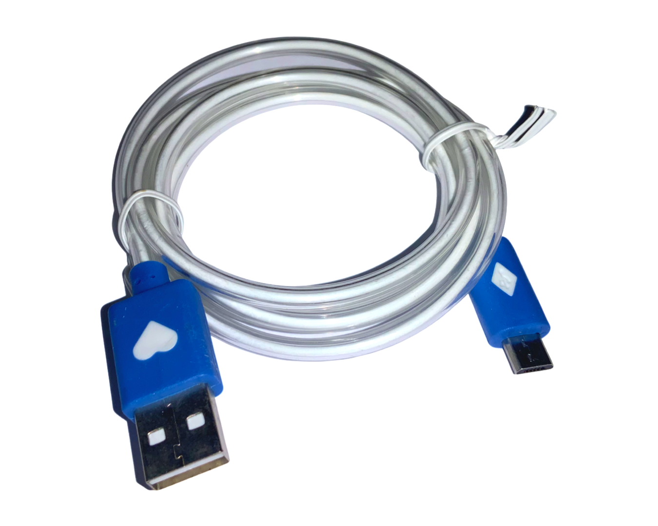 Кабель USB/USB с подсветкой 1 м Синий Кабель USB/USB с подсветкой 1 м Синий