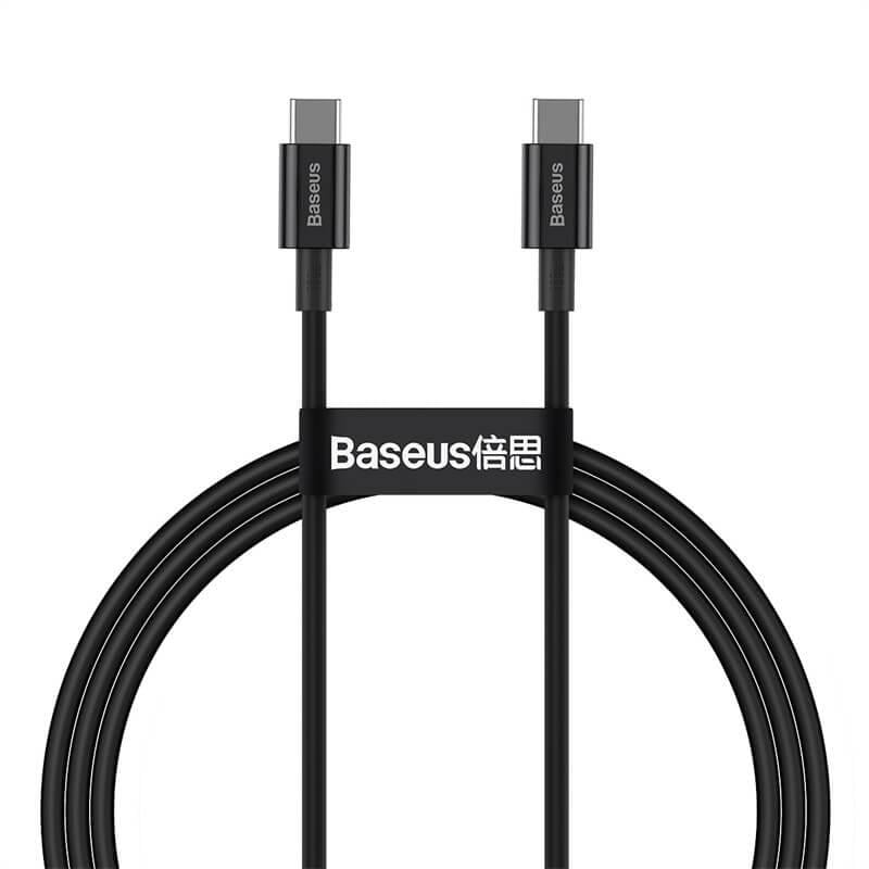 Кабель Baseus Type-C to Type-C Superior Series Fast Charging Data Cable 1 м 5A 100W CATYS-B02 Black (7850be71)