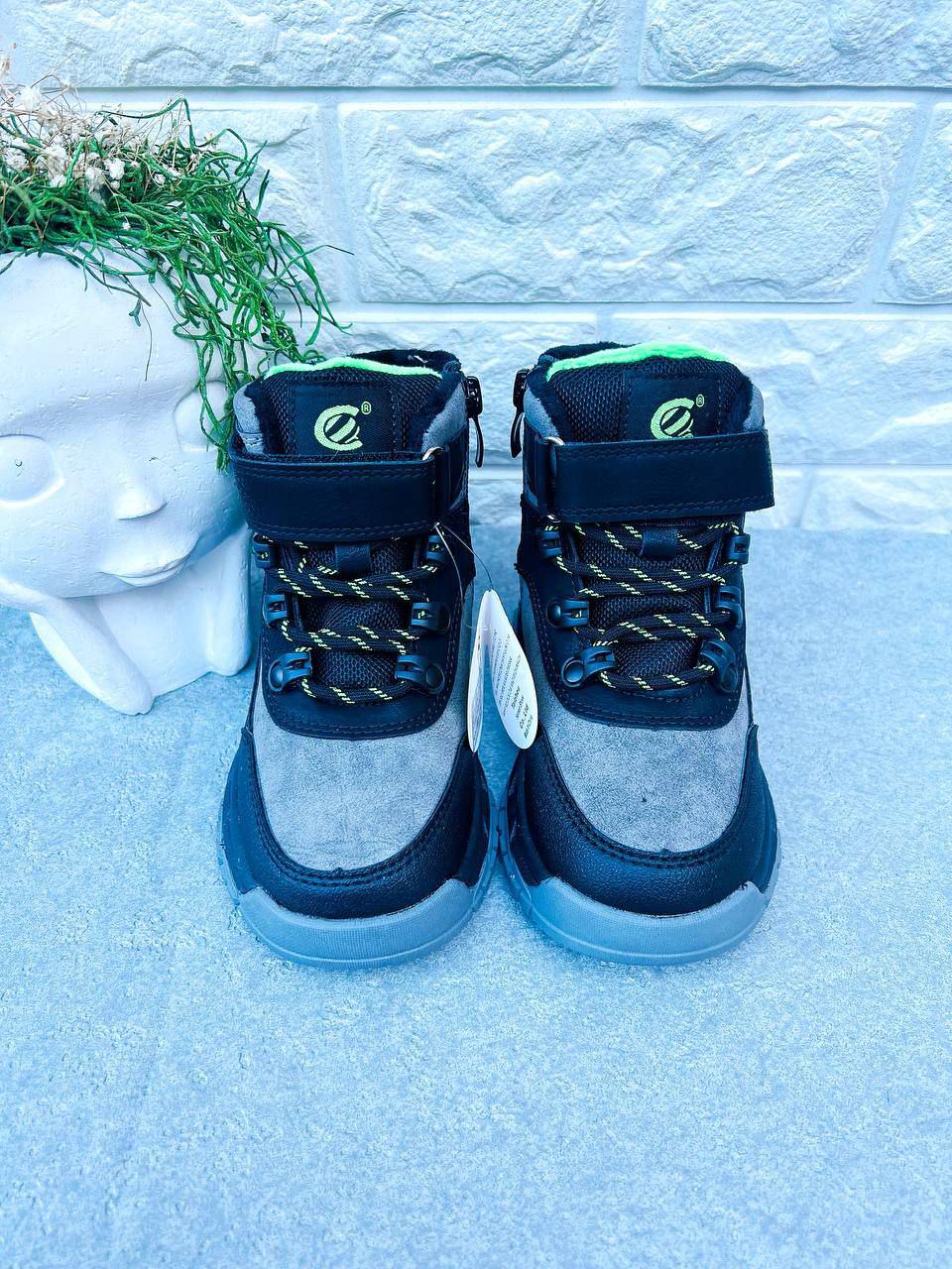 Сапоги для мальчика зимние Clibee 1648 р. 30 19,5 см Серый (1648-1) - фото 2