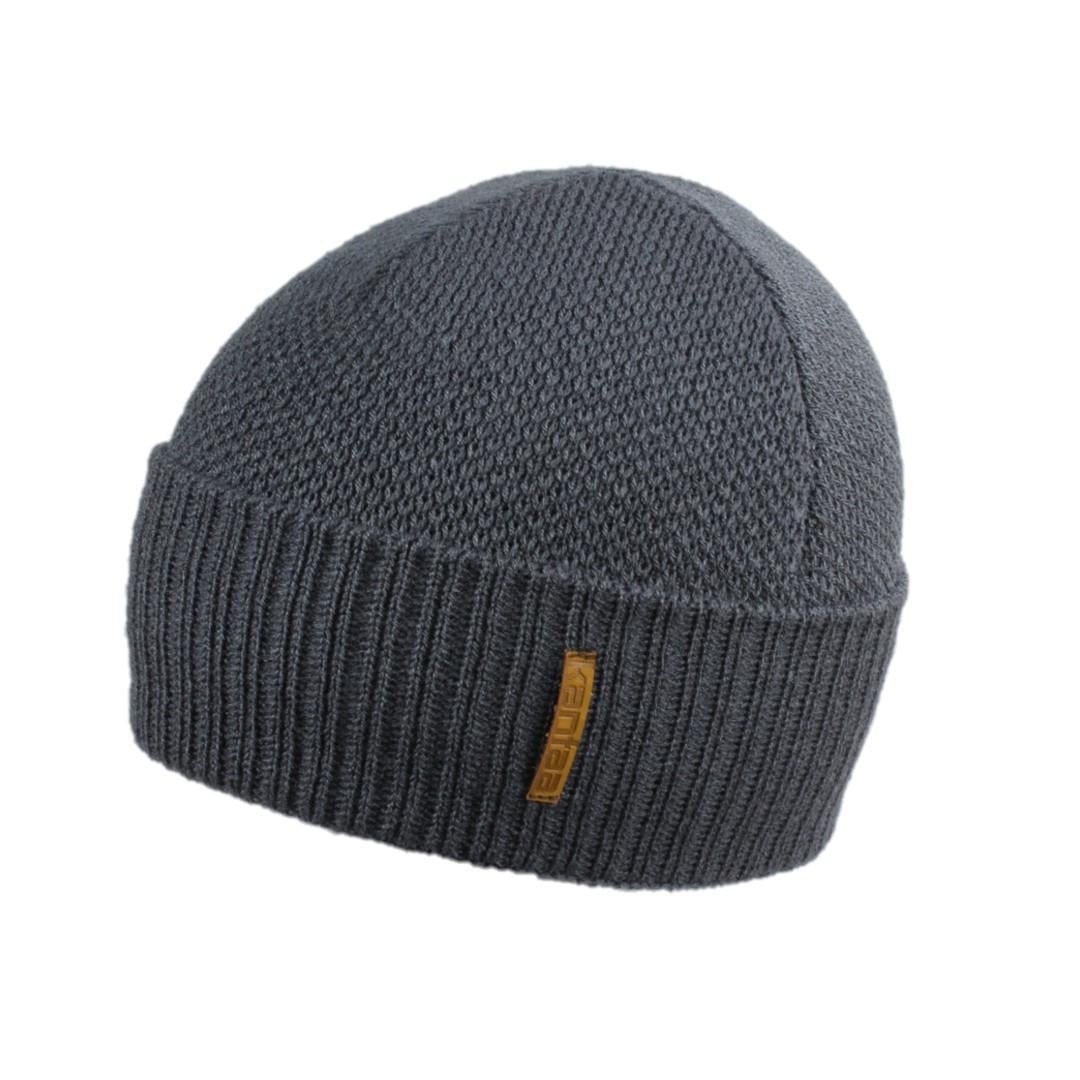 Вязаная шапка Кahta с Снуды Fashion Hat женская на флисе р. 50-60 Сиреневый (OC-469)