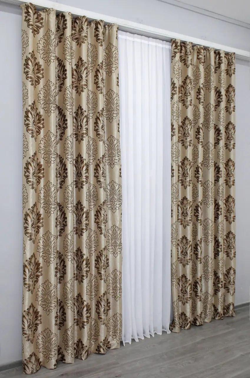 Шторы Blackout 300x270 см 2 шт. Коричневый (Е101110B-42)