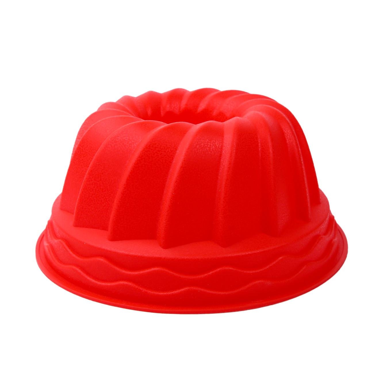 Форма силиконовая для выпечки Кекс с отверстием посередине 22,5 см Красный (2356744465) - фото 3 Форма силиконовая для выпечки Кекс с отверстием посередине 22,5 см Красный (2356744465) - фото 3