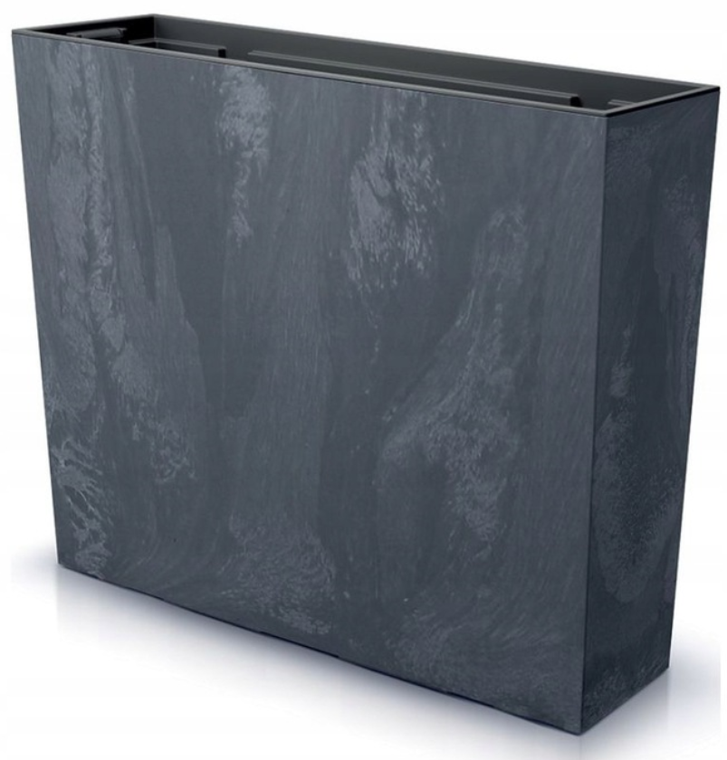 Горщик кашпо для квітів Prosperplast Urbi Case Beton Effect 58x18x49,8 см Антрацитовий (DUC600TE-S433)