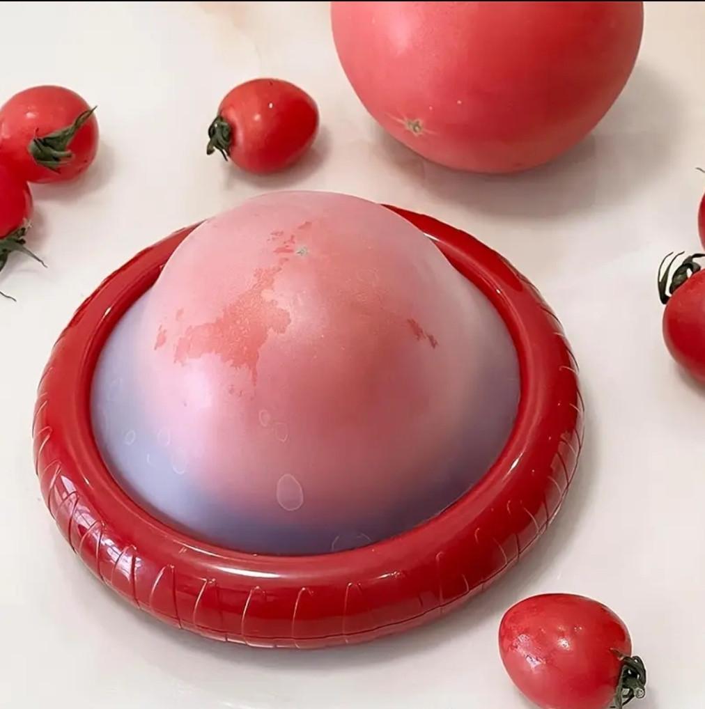 Харчовий контейнер для зберігання фруктів та овочів 12,5х2,5 см Червоний (2543690503) - фото 3