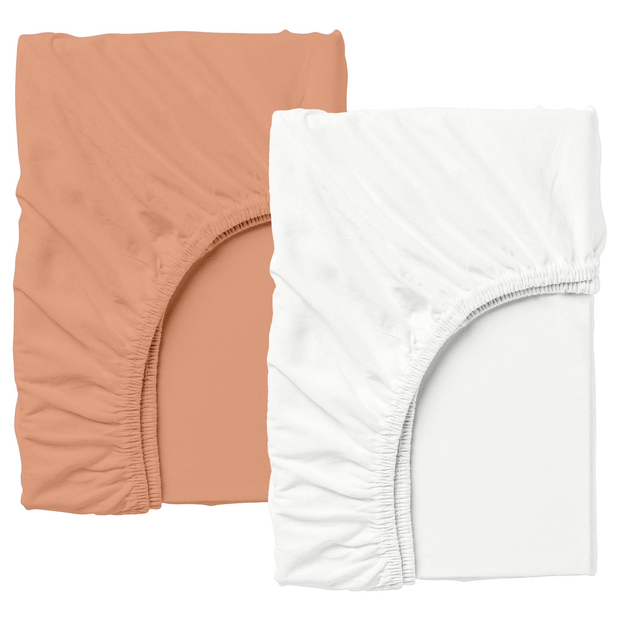 Набор простыней на резинке Cosas White/Terrakot 160х200х20 см 2 шт. (4822052062180)