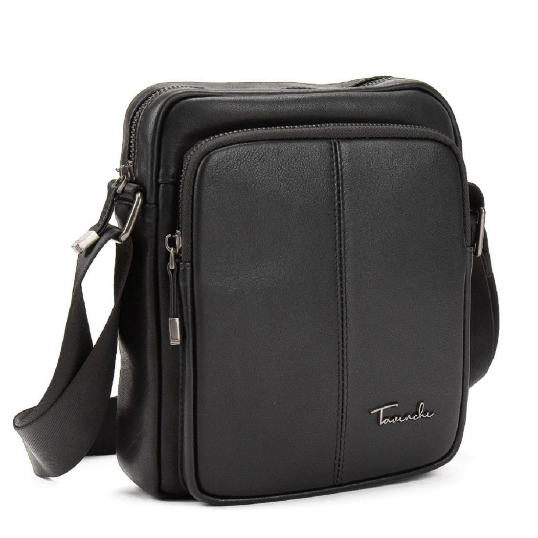 Чоловіча сумка через плече Royal Bag TV-SM8-069A з натуральної шкіри Чорний (6598)