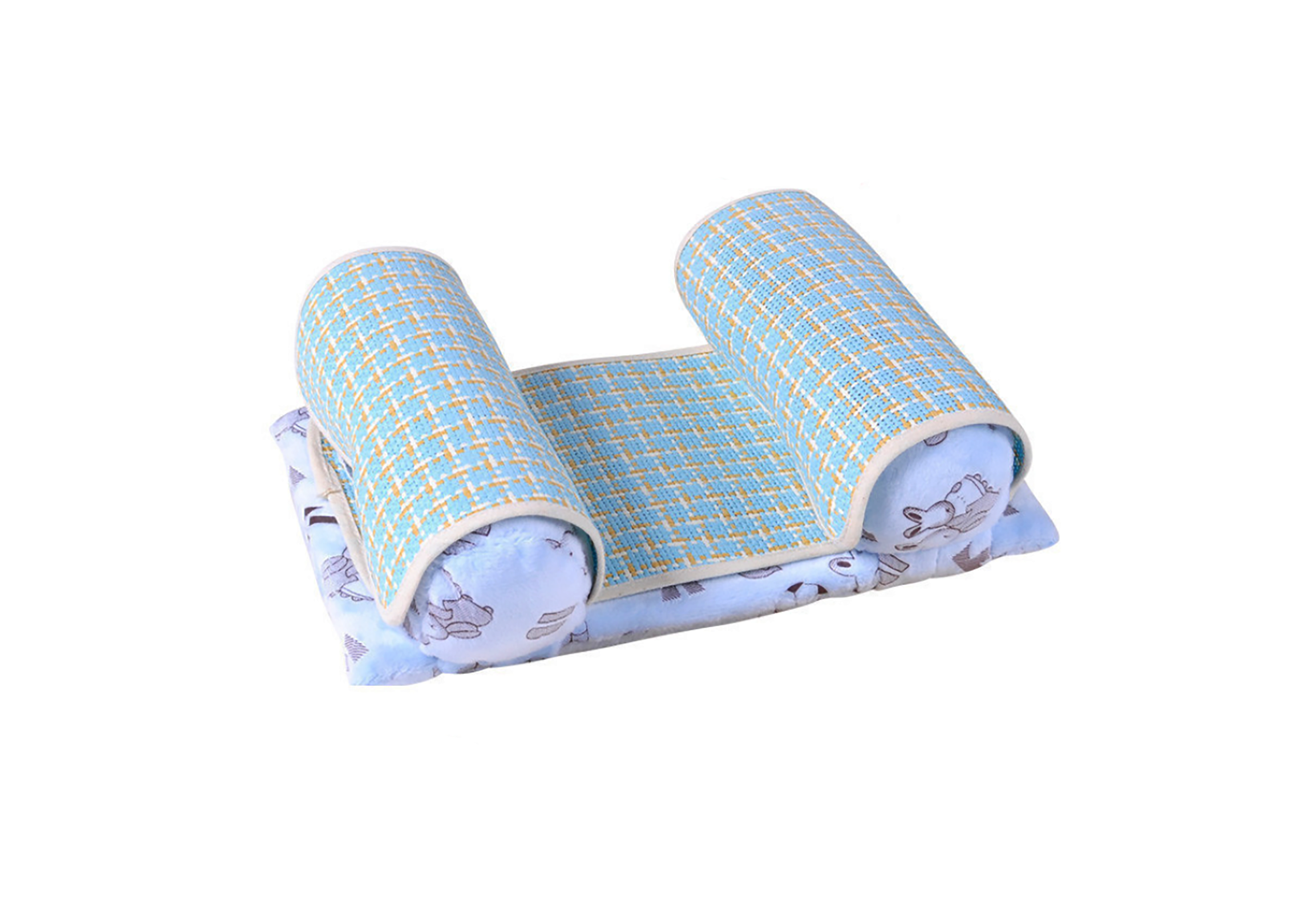 Детская подушка для сна SUNROZ Baby Pillow Shape позиционер для новорожденного ребенка Голубой (SUN6764) Детская подушка для сна SUNROZ Baby Pillow Shape позиционер для новорожденного ребенка Голубой (SUN6764)