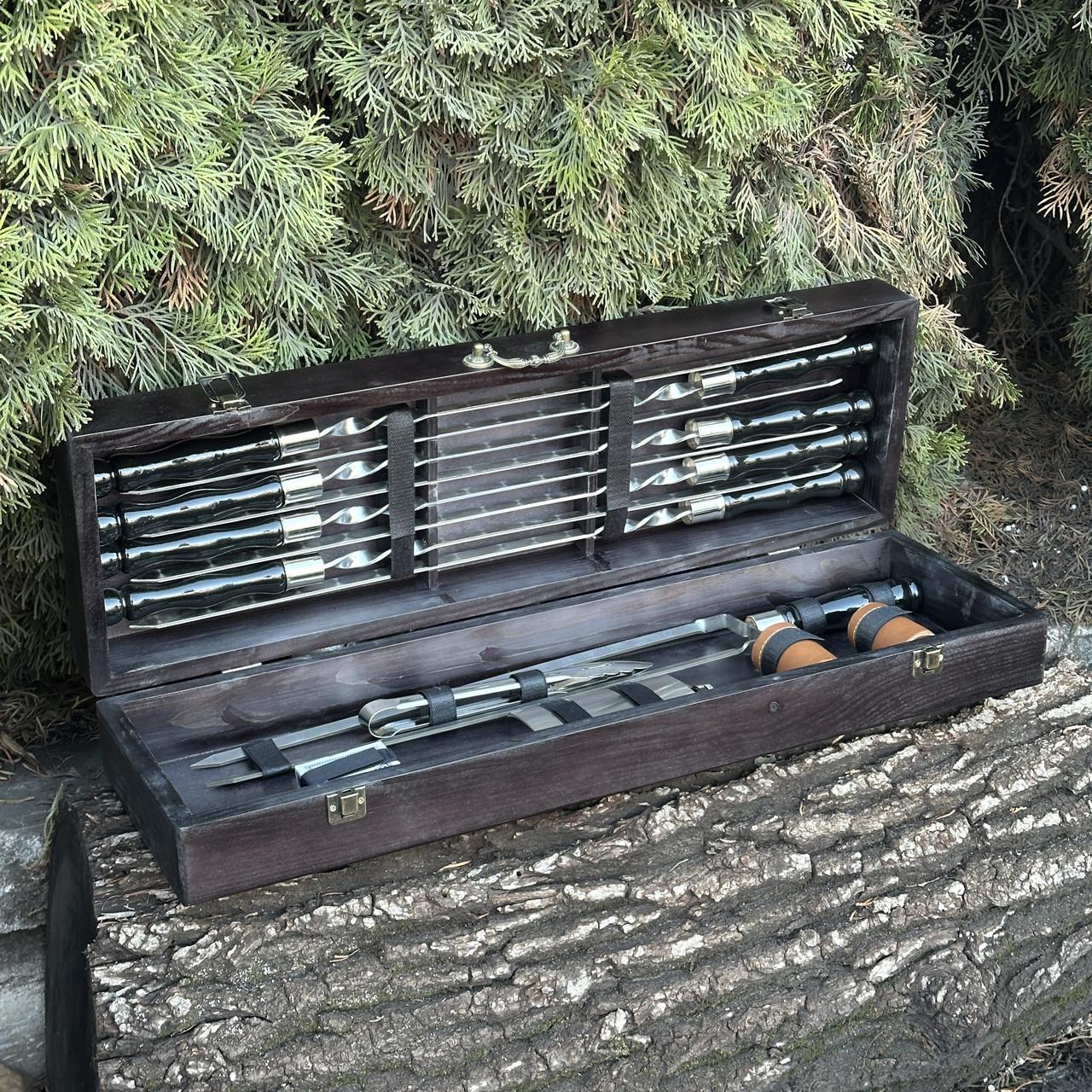 Набор подарочный для барбекю Mzavod Казак Черный (27728892) - фото 4 Набор подарочный для барбекю Mzavod Казак Черный (27728892) - фото 4