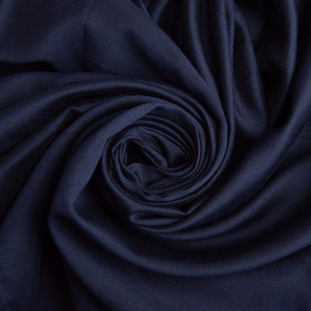 Ткань платевая Жемчужина 82 гр/м2 150 см вискоза для платьев/блуз/аксессуаров Темно-синий