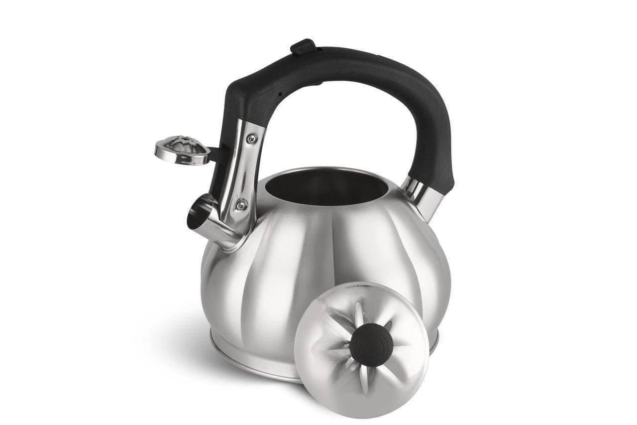 Чайник зі свистком для індукційної плити Edenberg EB-8826 з нержавіючої сталі 3 л (2530556668) - фото 3 Чайник зі свистком для індукційної плити Edenberg EB-8826 з нержавіючої сталі 3 л (2530556668) - фото 3
