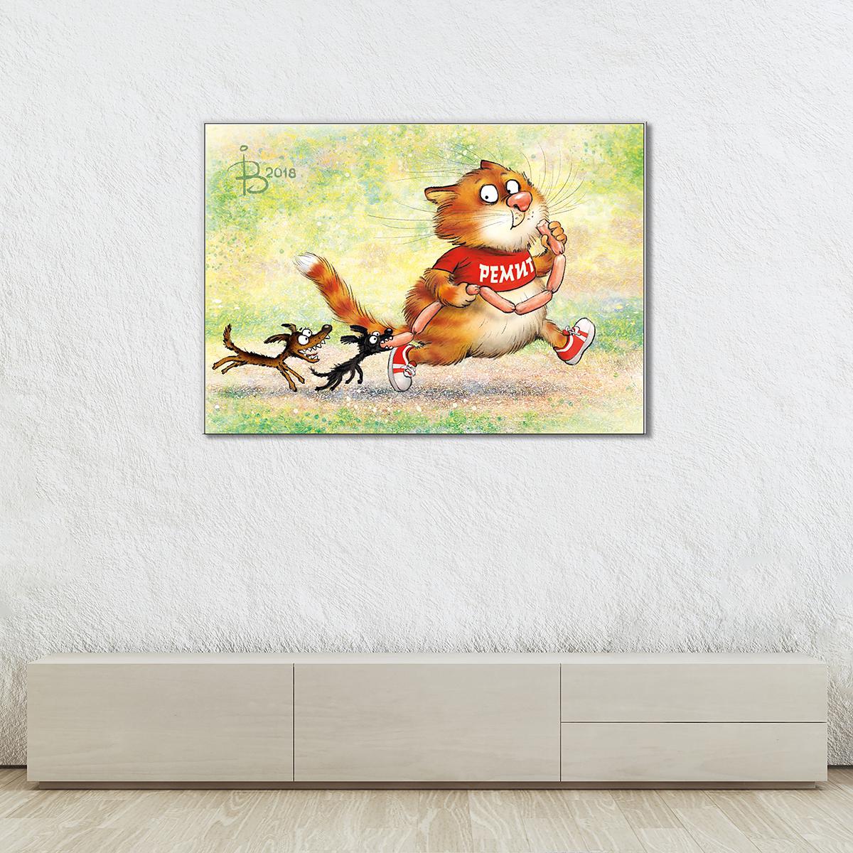 Модульная картина Марафон 1 модуль 70x105 см