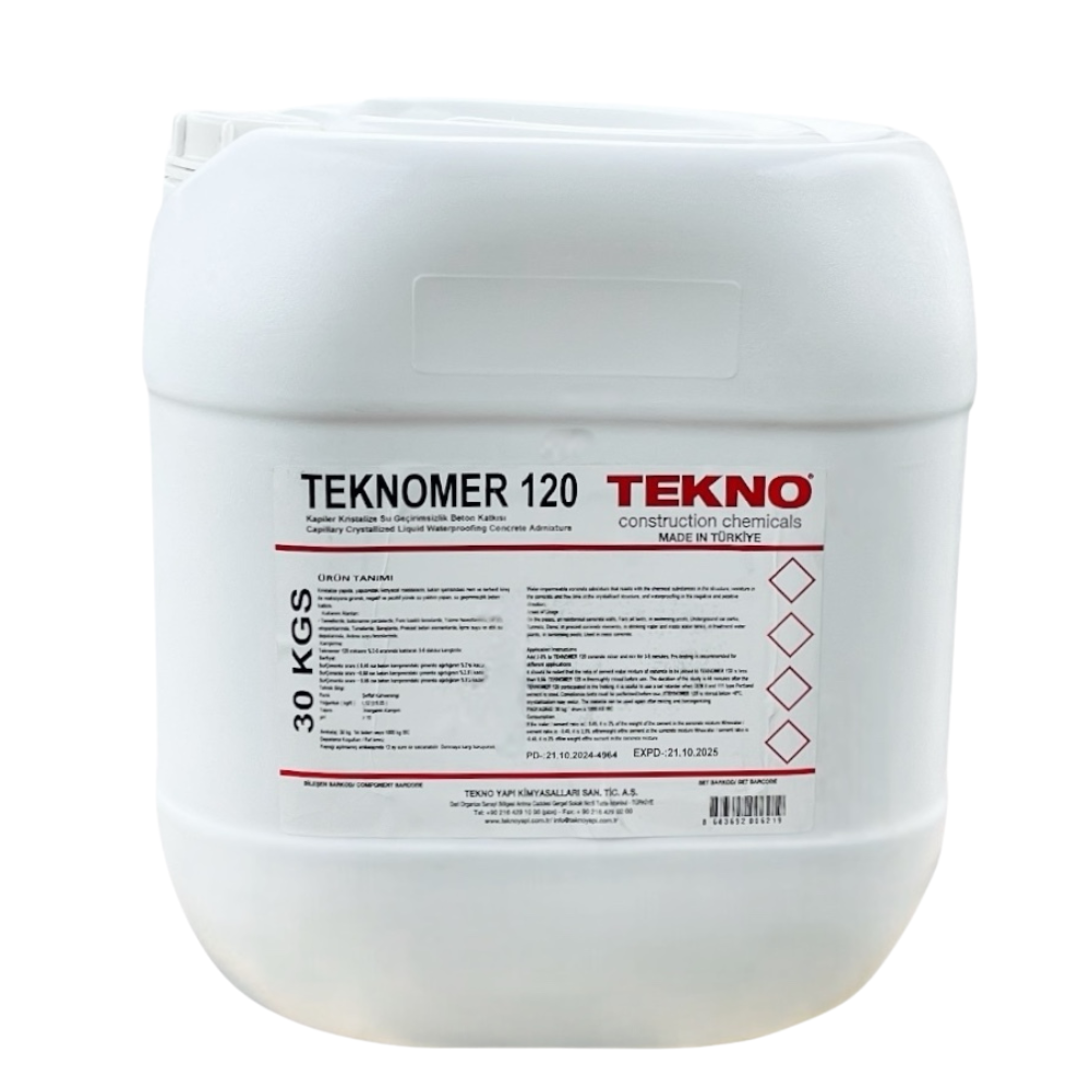 Добавка гидрофобизирующая Teknomer 120 в бетон 30 кг