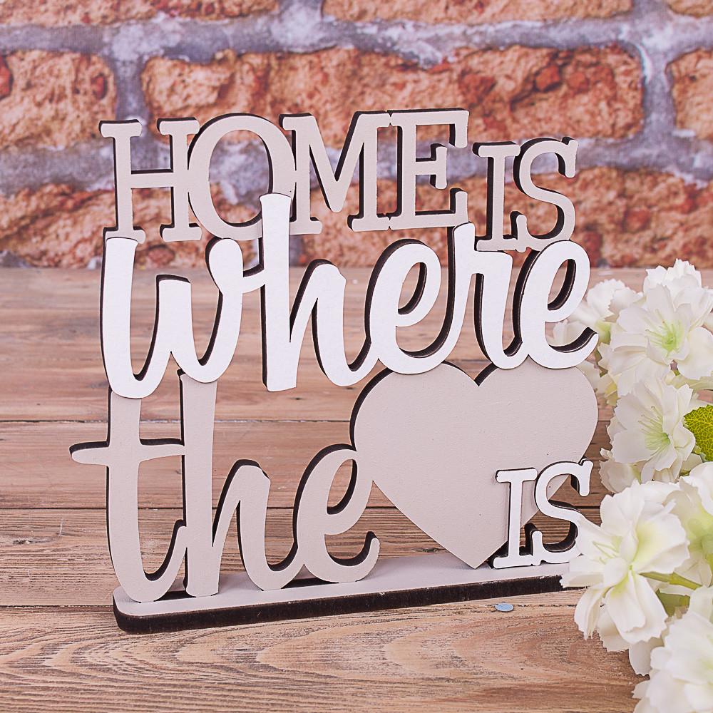 Статуэтка home is where the love is Кремовый (3605)