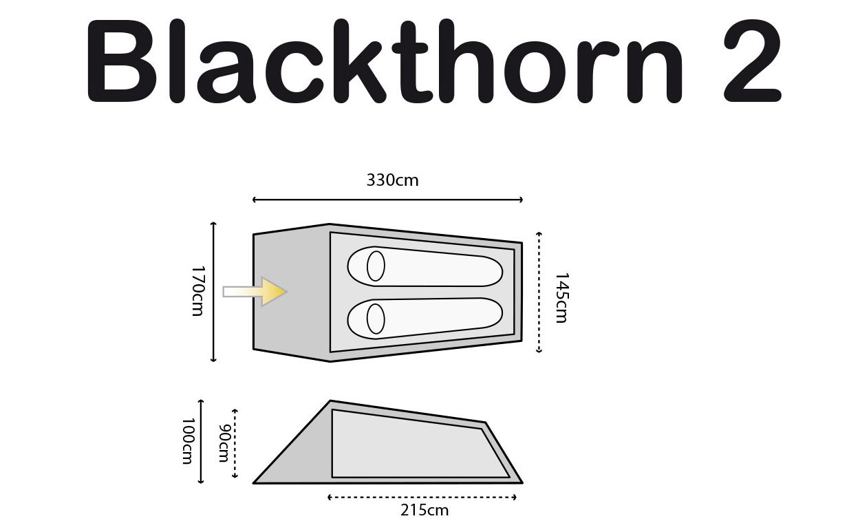 Намет двомісний Highlander Blackthorn 2 HMTC (TEN132-HC) - фото 8