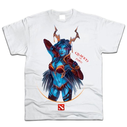 Футболка Fruit of the Loom "Queen of Pain" Dota 2 S Білий (3193476)