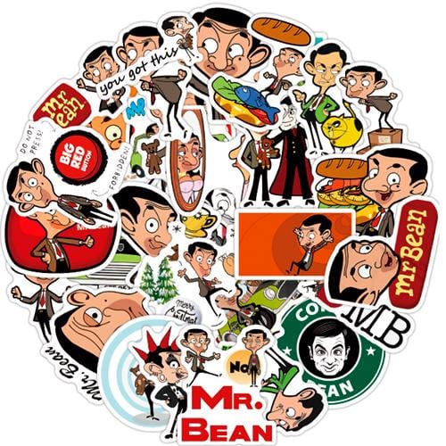 Набір наклейок Містер Бін Mr Bean 50 шт.