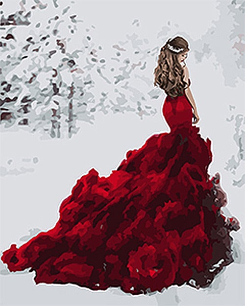 Картина по номерам Снежная королева 40х50 см (KHO4540)