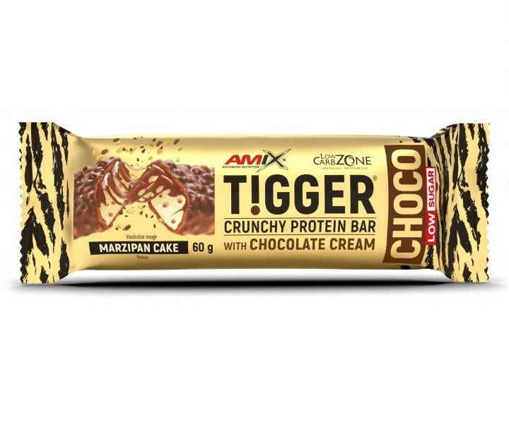 Протеиновый батончик Amix Nutrition TiggerZero Choco Protein Bar 60 г Marzipan Cake