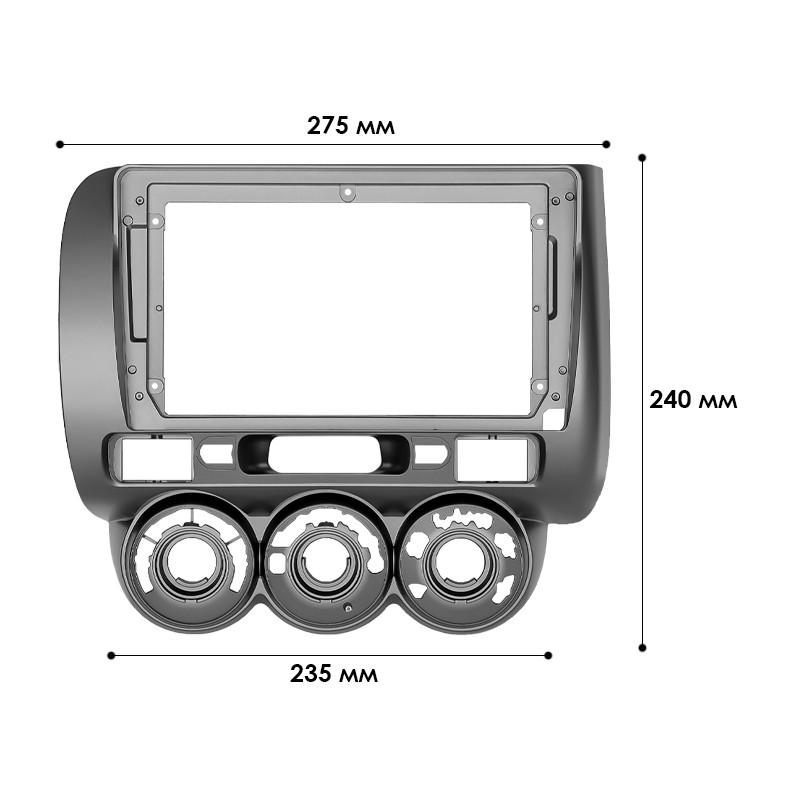 Переходная рамка Lesko 9" Honda Fit 2002-2008 Jazz 2002-2008 Manual AC (6305) Хонда - фото 4