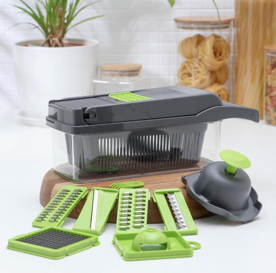 Овочерізка-мультислайсер для овочів та фруктів 35х12х12 см (A15) Овочерізка-мультислайсер для овочів та фруктів 35х12х12 см (A15)