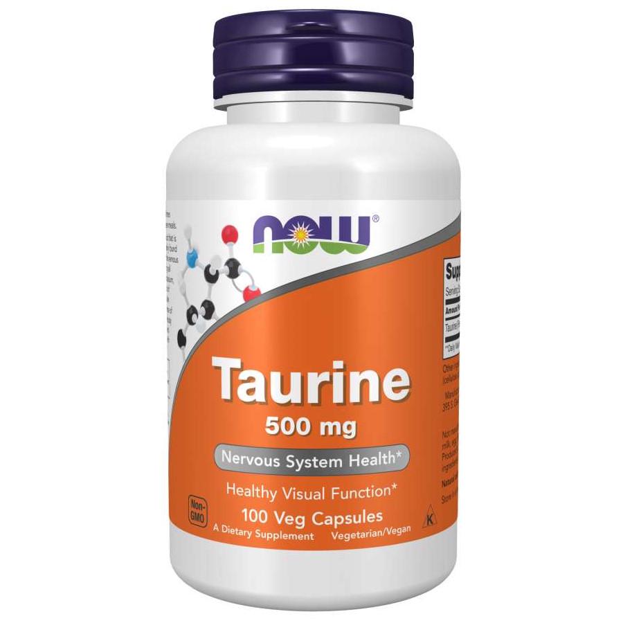 Амінокислота NOW Taurine 500 мг 100 вегакапс. (8015)